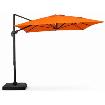 Concept Usine Parasol rectangulaire 3x4m déporté rotatif orange en aluminium CESARE - Publicité Concept Usine Parasol rectangulaire 3x4m déporté rotatif orange en aluminium CESARE - Publicité