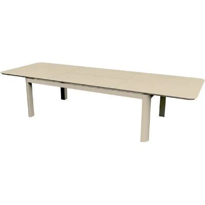 Proloisirs table de jardin rectangulaire - Crème - Publicité Proloisirs table de jardin rectangulaire - Crème - Publicité