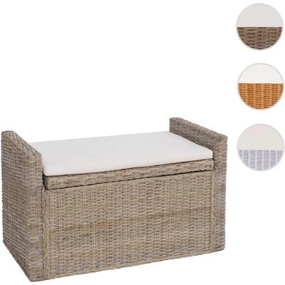 Mendler Banc coffre en rotin - Publicité Mendler Banc coffre en rotin - Publicité