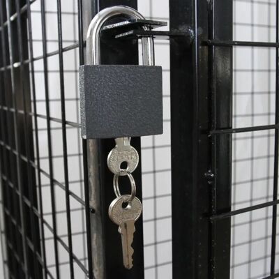 Cage en maille d'acier galvanisé MonsterShop pour bouteilles de gaz - 19kg - Noir - Publicité Cage en maille d'acier galvanisé MonsterShop pour bouteilles de gaz - 19kg - Noir - Publicité