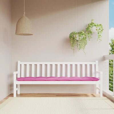Coussin pour Banc de Jardin Rose 200x50x7 cm Tissu - Coussin pour Banc de Jardin - Publicité Coussin pour Banc de Jardin Rose 200x50x7 cm Tissu - Coussin pour Banc de Jardin - Publicité