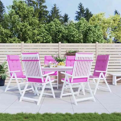vidaXL Coussins à Dossier Haut - Rose, 6 pcs, Intérieur & Extérieur - Publicité vidaXL Coussins à Dossier Haut - Rose, 6 pcs, Intérieur & Extérieur - Publicité