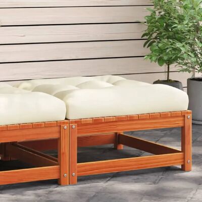 Vidaxl - Tabouret de jardin avec coussin bois massif pin - Tabouret de jardin - Publicité Vidaxl - Tabouret de jardin avec coussin bois massif pin - Tabouret de jardin - Publicité