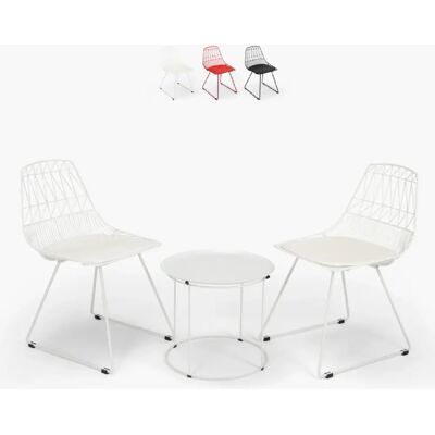 Ahd Amazing Home Design - Ensemble table et 2 chaises pour jardin intérieur et extérieur - Blanc - Publicité Ahd Amazing Home Design - Ensemble table et 2 chaises pour jardin intérieur et extérieur - Blanc - Publicité