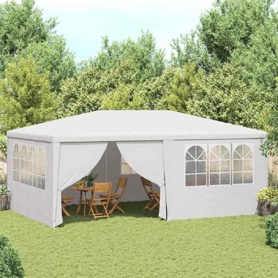 Ensemble de Mobilier de Jardin vidaXL 4x6 m Blanc - Mobilier de Jardin - Publicité Ensemble de Mobilier de Jardin vidaXL 4x6 m Blanc - Mobilier de Jardin - Publicité