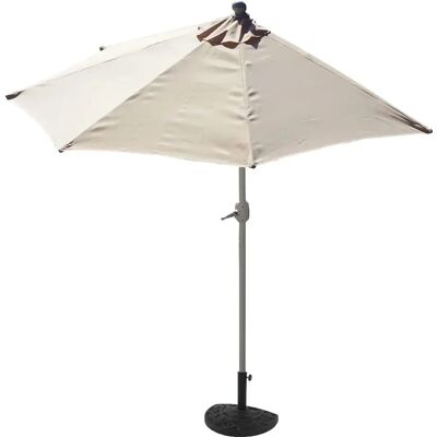 Parasol de balcon Mendler - Polyester Aluminium UV50+ 3kg 300cm Crème - Publicité Parasol de balcon Mendler - Polyester Aluminium UV50+ 3kg 300cm Crème - Publicité
