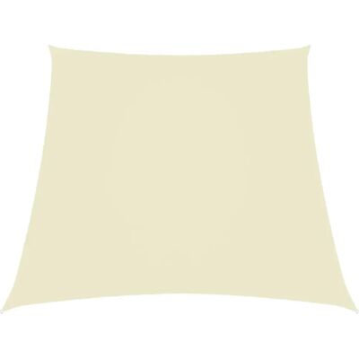 vidaXL Voile d'ombrage en tissu Oxford Trapezoïdal 2/4x3 m Crème - Voile d'ombrage - Publicité vidaXL Voile d'ombrage en tissu Oxford Trapezoïdal 2/4x3 m Crème - Voile d'ombrage - Publicité
