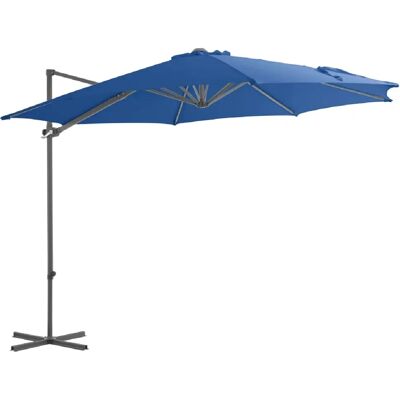 Parasol de jardin avec poteau en acier bleu azur 300 cm vidaXL - Parasol de jardin - Publicité Parasol de jardin avec poteau en acier bleu azur 300 cm vidaXL - Parasol de jardin - Publicité