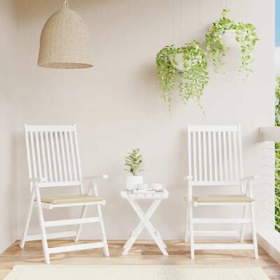 vidaXL Coussin pour chaise de jardin - Beige, 50x50x3 cm, Tissu Oxford - Publicité vidaXL Coussin pour chaise de jardin - Beige, 50x50x3 cm, Tissu Oxford - Publicité