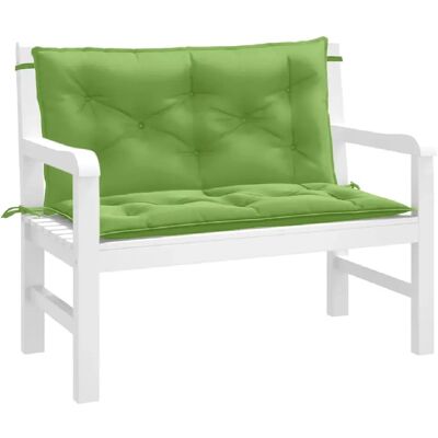 vidaXL Coussins pour banc de jardin 2 pcs Vert melange 100x50x7 cm Tissu - Coussins de banc de jardin - Publicité vidaXL Coussins pour banc de jardin 2 pcs Vert melange 100x50x7 cm Tissu - Coussins de banc de jardin - Publicité