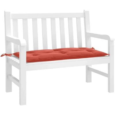 vidaXL Coussin pour banc de jardin Mélange Rouge 100x50x7 cm Tissu - Publicité vidaXL Coussin pour banc de jardin Mélange Rouge 100x50x7 cm Tissu - Publicité