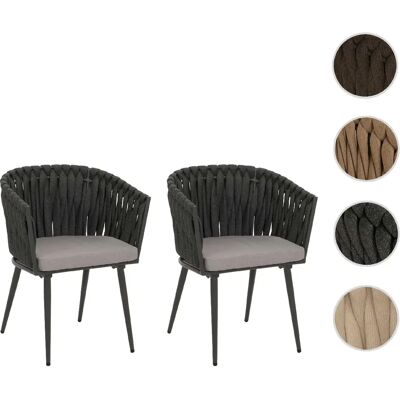 Mendler Chaises de jardin en aluminium - Avec accoudoirs - Publicité Mendler Chaises de jardin en aluminium - Avec accoudoirs - Publicité