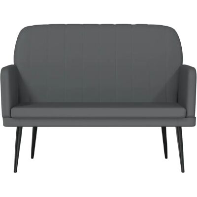 Helloshop26 Banc banquette 2 places - Gris - Publicité Helloshop26 Banc banquette 2 places - Gris - Publicité