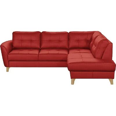 VENESETTI Noria Canapé d'angle convertible - Rouge foncé - Publicité VENESETTI Noria Canapé d'angle convertible - Rouge foncé - Publicité