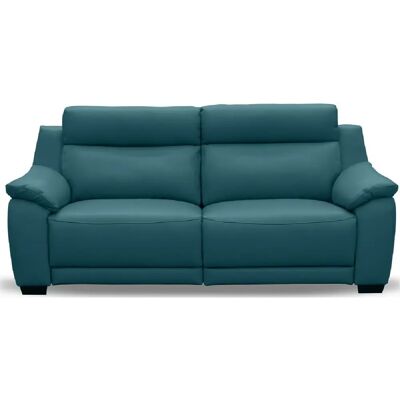 Venesetti - Canapé 3 places - Turquoise - Cuir - Sofa - Publicité Venesetti - Canapé 3 places - Turquoise - Cuir - Sofa - Publicité
