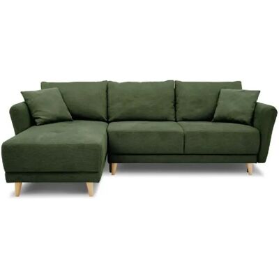 Canapé d'angle réversible Olive Green - 3-4 places - Publicité Canapé d'angle réversible Olive Green - 3-4 places - Publicité