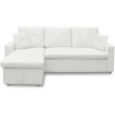 Intense Déco - Cuero - Blanc - Convertible - Sofa - Publicité Intense Déco - Cuero - Blanc - Convertible - Sofa - Publicité