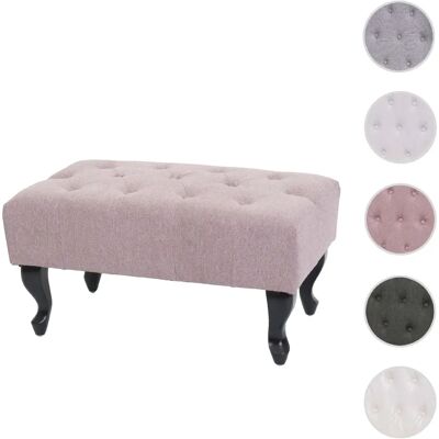 Mendler Pouf ottomane Chesterfield - Rose poudre - Publicité Mendler Pouf ottomane Chesterfield - Rose poudre - Publicité