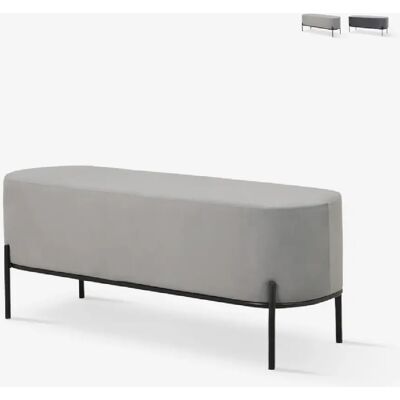 AHD AMAZING HOME DESIGN Monet Pouf Velours Gris - Publicité AHD AMAZING HOME DESIGN Monet Pouf Velours Gris - Publicité