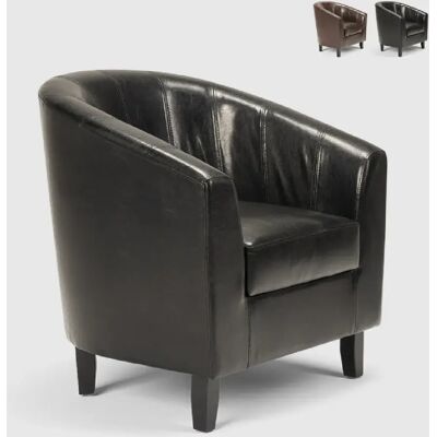 Ahd amazing home design Fauteuil club Seashell - Noir - Publicité Ahd amazing home design Fauteuil club Seashell - Noir - Publicité