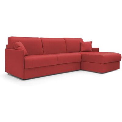 Divani.store Evans Canapé d'angle convertible - Tissu mperméable 272 cm Droit Rouge - Publicité Divani.store Evans Canapé d'angle convertible - Tissu mperméable 272 cm Droit Rouge - Publicité