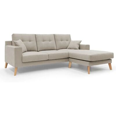 Divani.store - Canapé d'angle réversible danois - Beige - Style Scandinave Moderne - Publicité Divani.store - Canapé d'angle réversible danois - Beige - Style Scandinave Moderne - Publicité