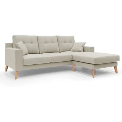 Divani.store - Canapé danois réversible en tissu imperméable - 237cm - Crème - Canapé - Publicité Divani.store - Canapé danois réversible en tissu imperméable - 237cm - Crème - Canapé - Publicité