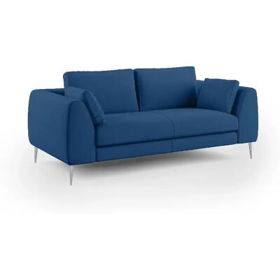 Divani.store Plano canapé droit relax - Bleu - Publicité Divani.store Plano canapé droit relax - Bleu - Publicité