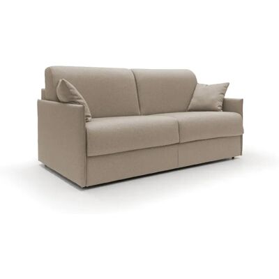 DIVANI.STORE Canapé-lit Evans - Beige - 149 cm - Publicité DIVANI.STORE Canapé-lit Evans - Beige - 149 cm - Publicité