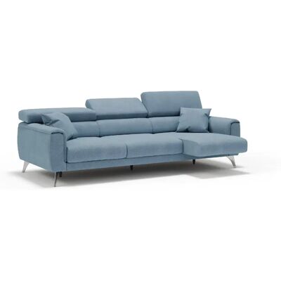 Divani.store canapé relaxation 3 pl - Bleu gris - Publicité Divani.store canapé relaxation 3 pl - Bleu gris - Publicité