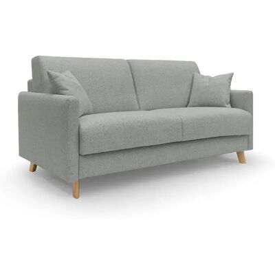 Divani.store Edgar Canapé lit convertible - Gris Clair - Publicité Divani.store Edgar Canapé lit convertible - Gris Clair - Publicité