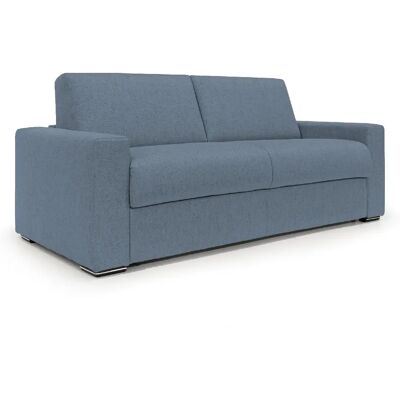 Canapé-Lit Nixon Bleu - 220cm 2-en-1 - Publicité Canapé-Lit Nixon Bleu - 220cm 2-en-1 - Publicité