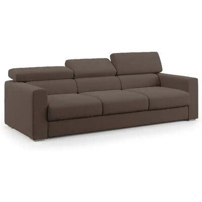 DIVANI.STORE - Dylan Divano 3 Sedute - Marron - Sofa bed - Publicité DIVANI.STORE - Dylan Divano 3 Sedute - Marron - Sofa bed - Publicité