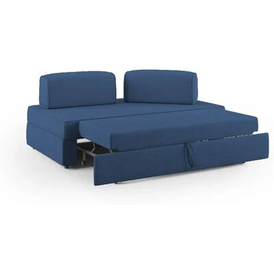 Divani.store canapé modulable convertible - Bleu - Publicité Divani.store canapé modulable convertible - Bleu - Publicité
