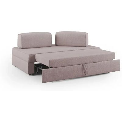 Divani.store Canapé modulable convertible - Rose - Publicité Divani.store Canapé modulable convertible - Rose - Publicité