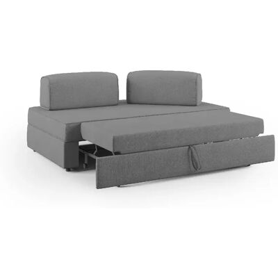 Divani.store Canapé modulable convertible - Gris - Publicité Divani.store Canapé modulable convertible - Gris - Publicité