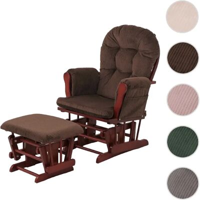 Mendler Fauteuil rocking chair - brun - Publicité Mendler Fauteuil rocking chair - brun - Publicité
