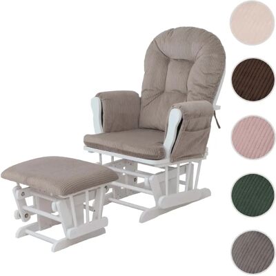 Mendler Fauteuil relax à bascule - Blanc - Publicité Mendler Fauteuil relax à bascule - Blanc - Publicité