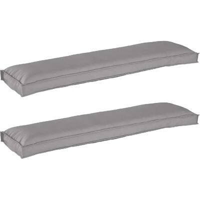 Coussin Extérieur Vidaxl - Gris Imperméable en Polyester - Publicité Coussin Extérieur Vidaxl - Gris Imperméable en Polyester - Publicité