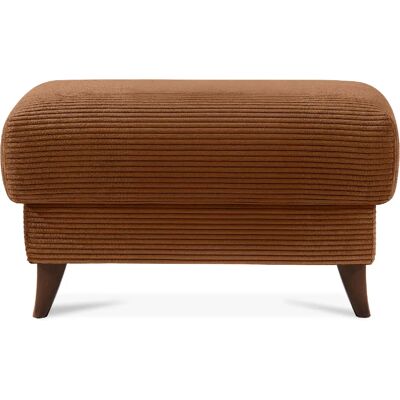 Konsimo Pouf Gustavo II velours - Marron - Publicité Konsimo Pouf Gustavo II velours - Marron - Publicité