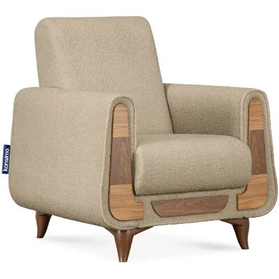 Konsimo Fauteuil Gustavo - Écru - Publicité Konsimo Fauteuil Gustavo - Écru - Publicité