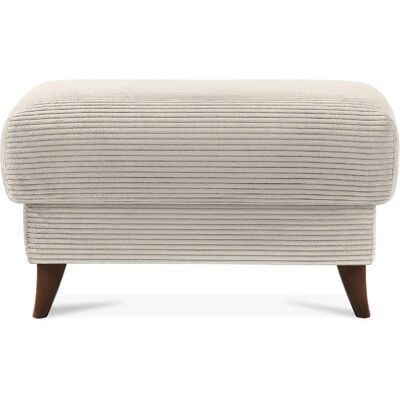 Konsimo Pouf Gustavo II - Blanc - Publicité Konsimo Pouf Gustavo II - Blanc - Publicité