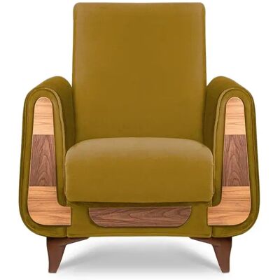 Konsimo Fauteuil Gustavo - Jaune - Publicité Konsimo Fauteuil Gustavo - Jaune - Publicité