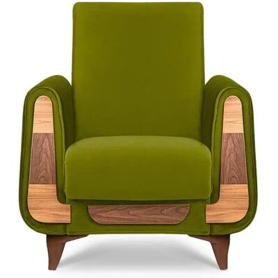 Konsimo Fauteuil Gustavo – Vert clair - Publicité Konsimo Fauteuil Gustavo – Vert clair - Publicité