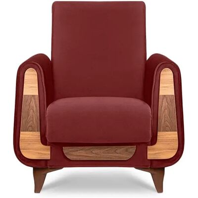 Konsimo Fauteuil Gustavo - Rouge - Publicité Konsimo Fauteuil Gustavo - Rouge - Publicité