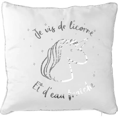 Linnea Coussin LICORNE avec passepoil - Publicité Linnea Coussin LICORNE avec passepoil - Publicité