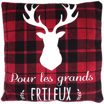 Linnea Coussin COSY avec fourrure - Publicité Linnea Coussin COSY avec fourrure - Publicité