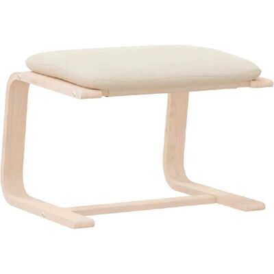Decoshop26 Repose-pieds tabouret 51 x 41 x 40 cm cadre en bois de bouleau et tissu crème DEC030135 - Publicité Decoshop26 Repose-pieds tabouret 51 x 41 x 40 cm cadre en bois de bouleau et tissu crème DEC030135 - Publicité