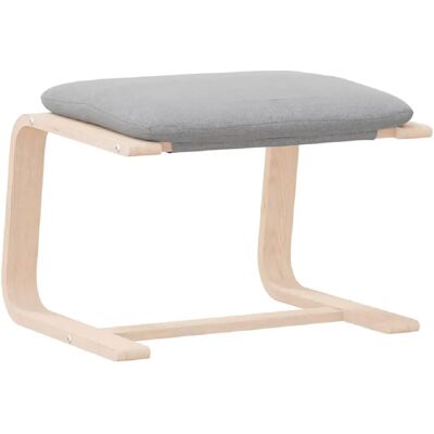 Decoshop26 Repose-pieds tabouret 51 x 41 x 40 cm cadre en bois de bouleau et tissu gris DEC030223 - Publicité Decoshop26 Repose-pieds tabouret 51 x 41 x 40 cm cadre en bois de bouleau et tissu gris DEC030223 - Publicité