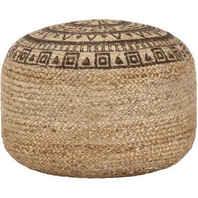 Decoshop26 Pouf tabouret repose-pieds en jute - Marron - Publicité Decoshop26 Pouf tabouret repose-pieds en jute - Marron - Publicité
